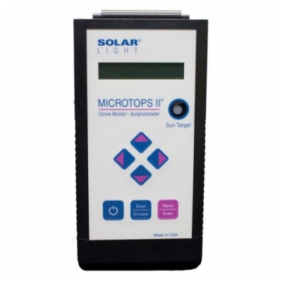 Fotómetro solar Microtops II, Solar Light, con selección de 5 canales de filtro, incluye estuche rígido y software