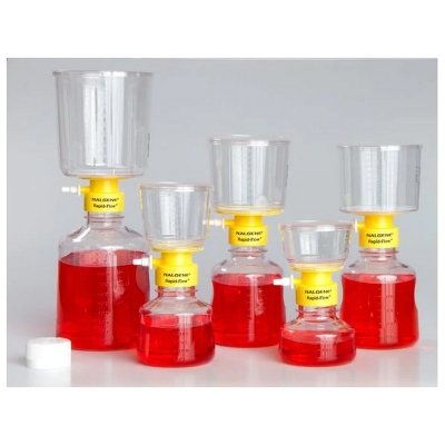 Unidades de filtración Nalgene, Rapid-Flow, desechables, estériles, membrana de Acetato de Celulosa (SFCA), poro 0.2 ul - 12 unidades