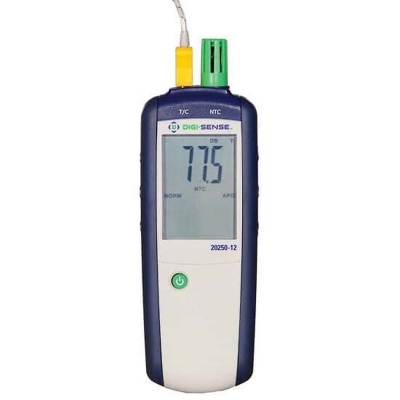 Registrador de temperatura y humedad Digi-Sense, con TSH/TEET, calibración con trazabilidad NIST