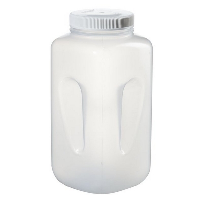 Botella cuadrada grande de boca ancha Nalgene, polipropileno PP, 4 litros - 1 unidad