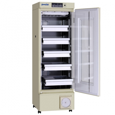 Refrigerador para Banco de Sangre Phcbi, capacidad: 302 (120 bolsas), rango de temperatura:4 ±1.5 C, Incluye Registrador Circular y 5 stantes
